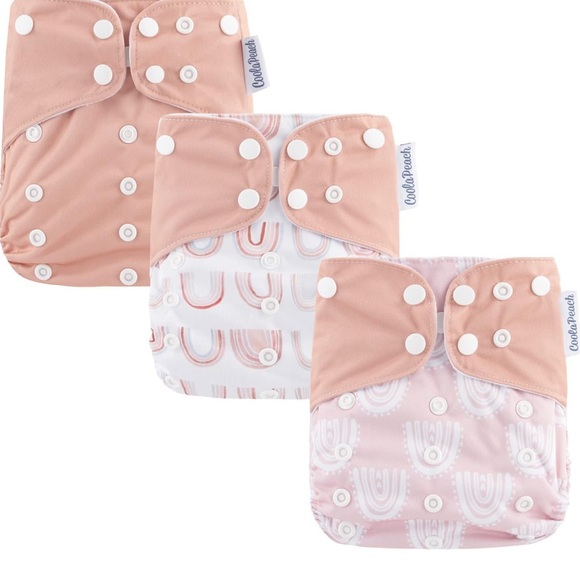 coola Peach Other - 3 new Coola Peach cloth diapers. 6 pieces